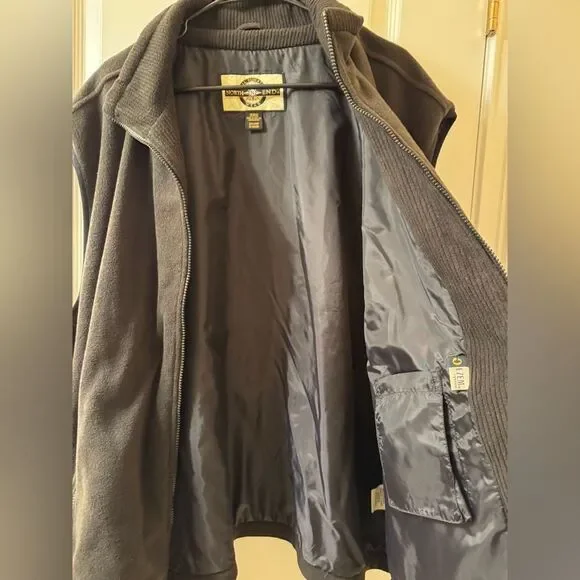 NWOT North End All Climate Wear Men's Fleece Vest Full Zip 2X-Large Black - Picture 10 of 14